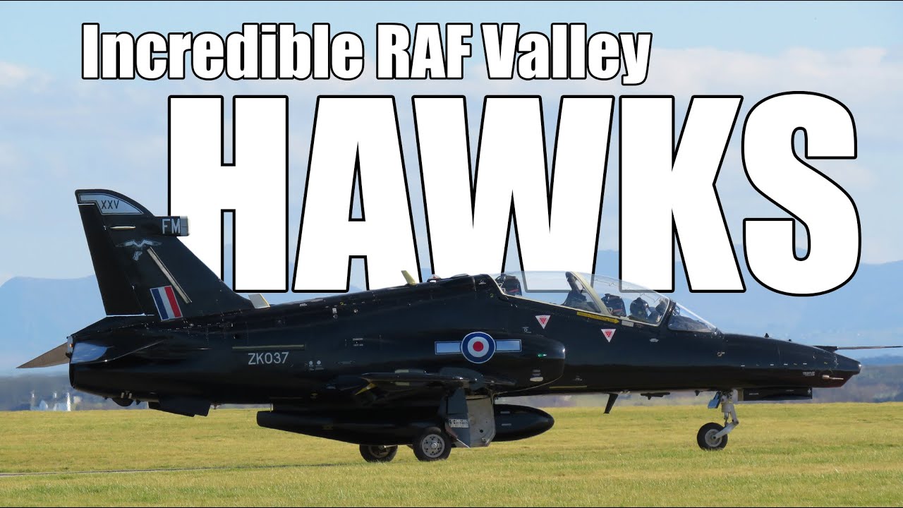 Incredible Hawk Fast Jets at RAF Valley (Close up with Hawks and Pilots)