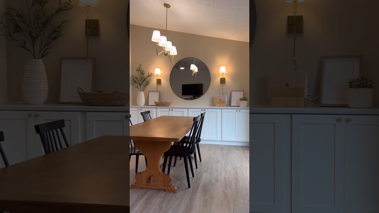 #ikeahack Используем кухонные шкафы Ikea Sektion, чтобы сделать встроенный буфет в нашей столовой.