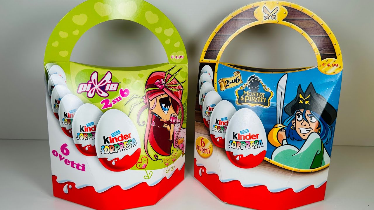 Old Kinder Surprise Unboxing Pixie(WinX Club),Monsters&Pirates.Распаковка старых Киндер Сюрпризов