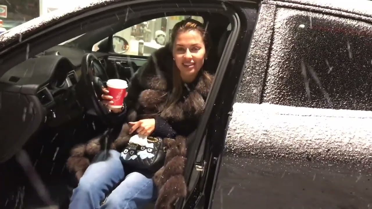 Victoria Bonya in sable fur