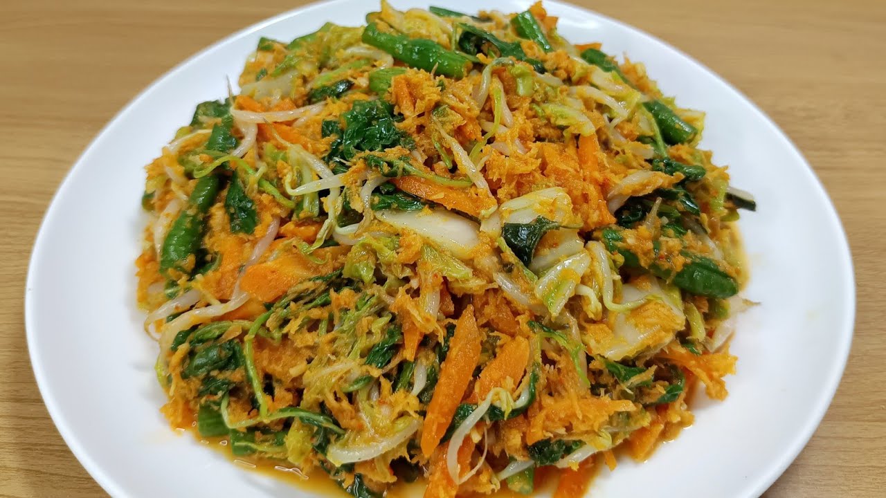 Bikin ketagihan urap sayur dimasak begini enak banget bumbu berlimpah 