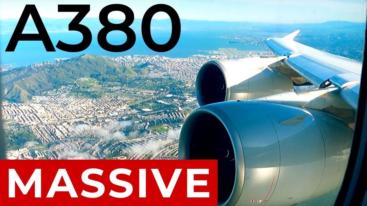 Lufthansa A380 Takeoff San Francisco to Frankfurt ✈ Premium Economy