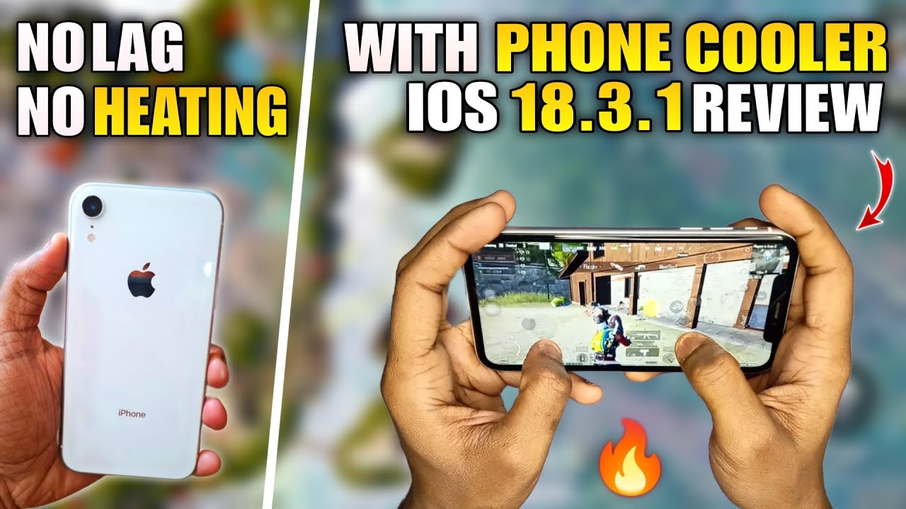 iPhone XR With Phone Cooler Bgmi Test / iPhone XR iOS 18.3.1 Update Review / iPhone Xr Pubg Test