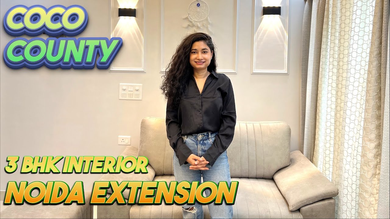 Compact 3 BHK Interior Design in Noida Extension | Coco County