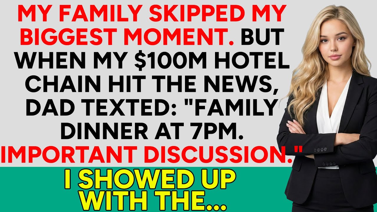 My Family Skipped My Wedding  But When My $100M Hotel Chain Hit the News, Dad Texted...