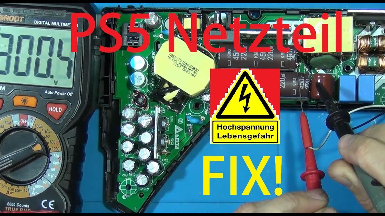 PS5 Totalschaden? Netzteil und 2 sec. BLOD  FIX!