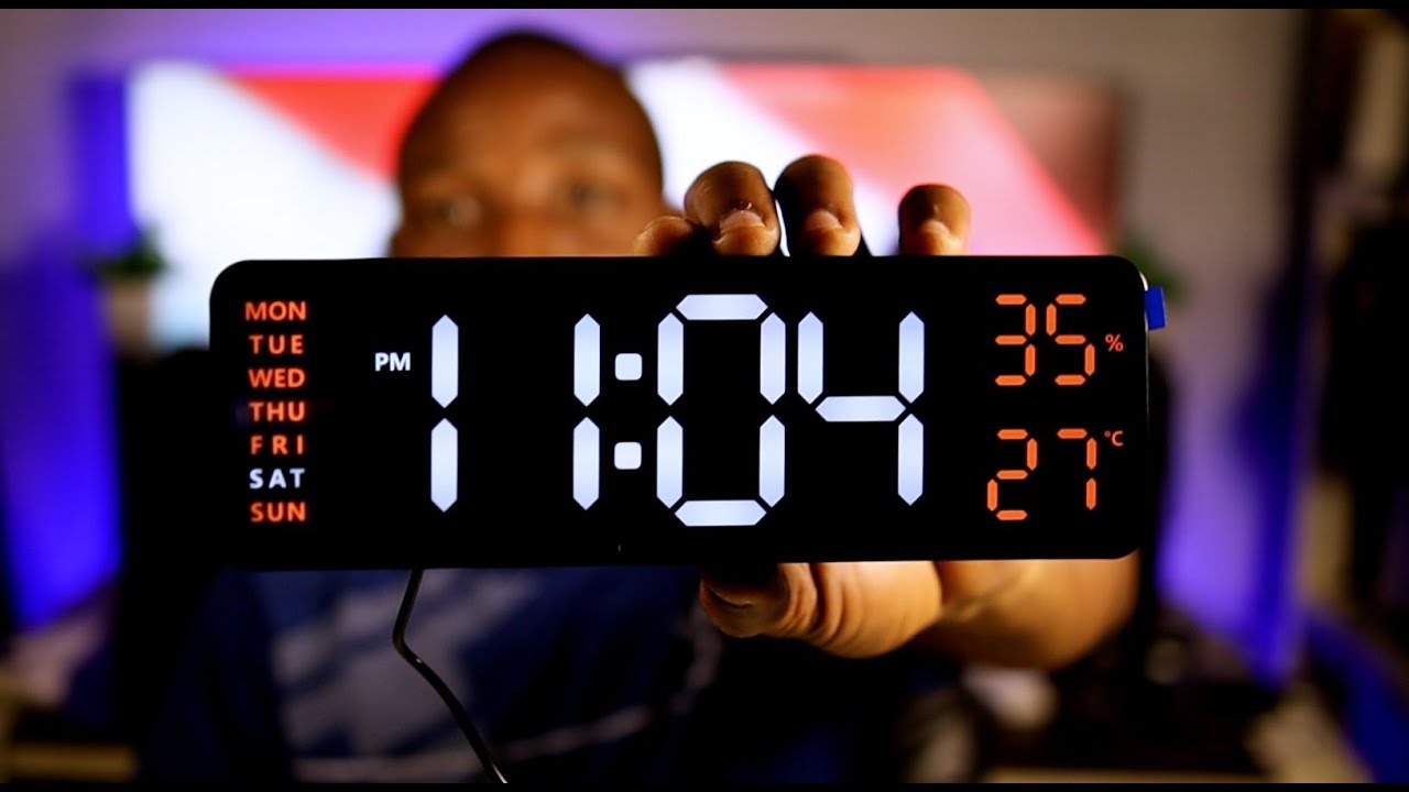 LED Alarm Clock for $12 with Temperature & RH | DS 6657 | Review & Settings