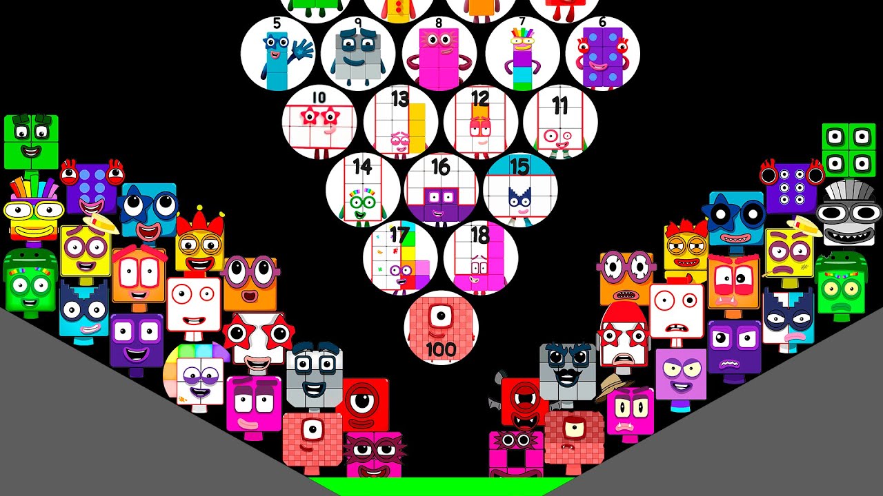 ❓ WHAT JUST HAPPENED! Numberblocks VS Sprunki Numberblocks Marbles in Algodoo - Crazy Marble Race!