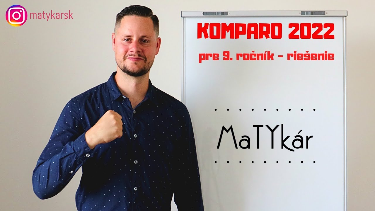 KOMPARO 2022 pre 9. ROČNÍK | riešenie testu
