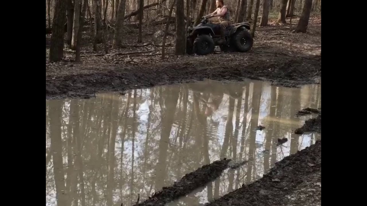 My dad sunk my four wheeler