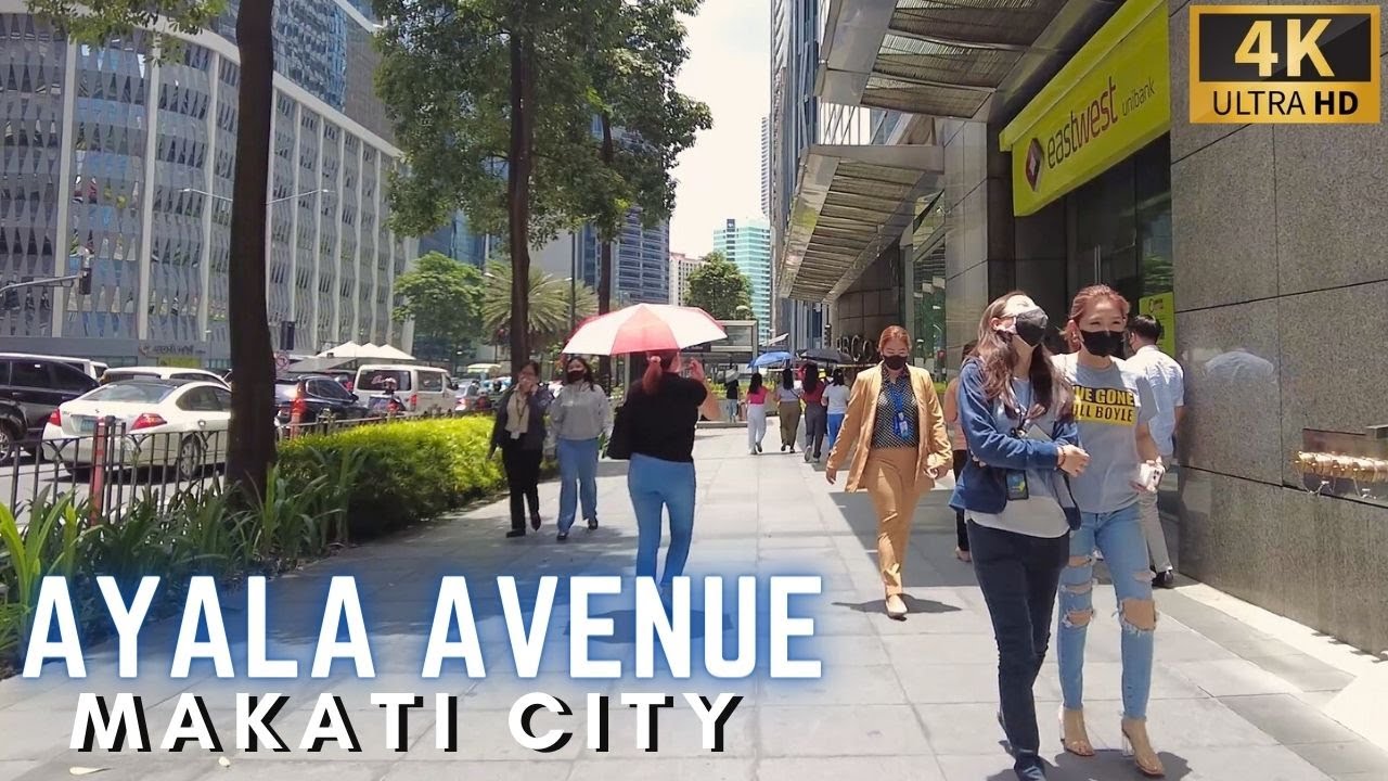 Immersive Walking Tour in AYALA AVENUE at MAKATI CITY [4K] Philippines - May 2023