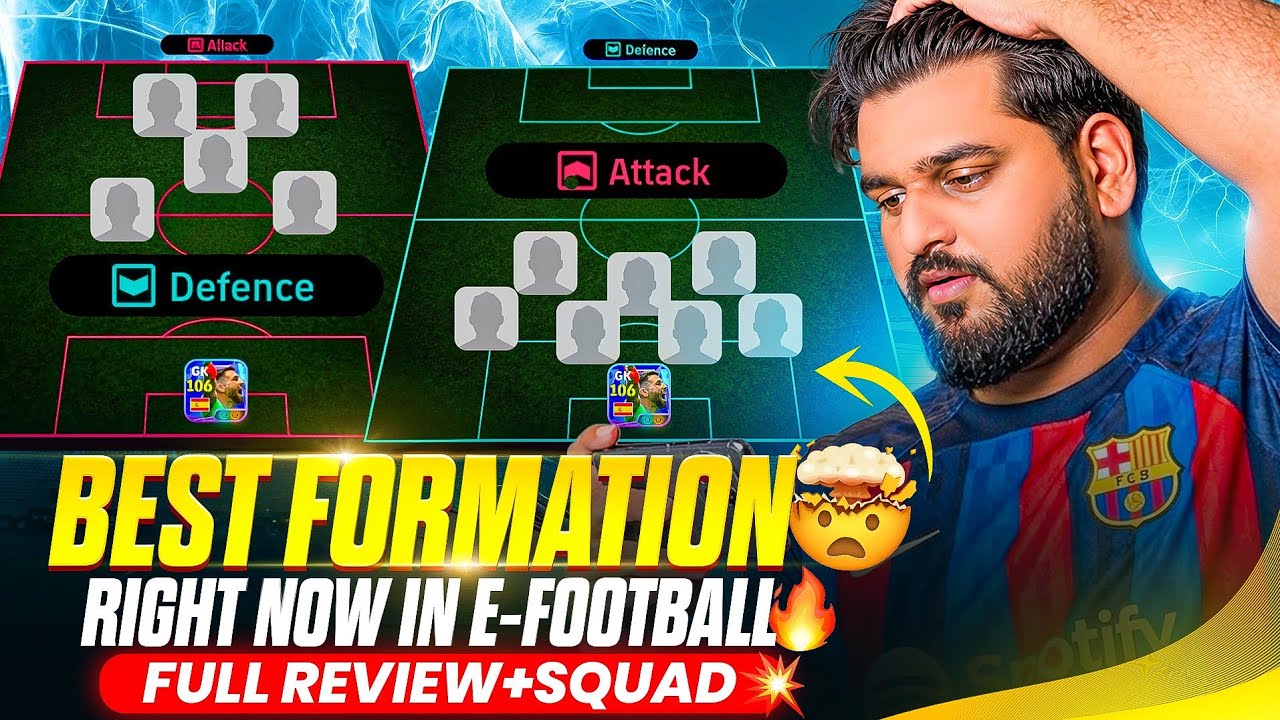 Found The Best Formation Of E-Football 2027🤯| Attack+Defense+Fluid Formation Review✅|Squad Building 