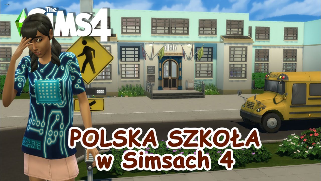 Polska szkoła w THE SIMS 4 czyli dużo o kupie i dup-ie - Speed build - NO CC