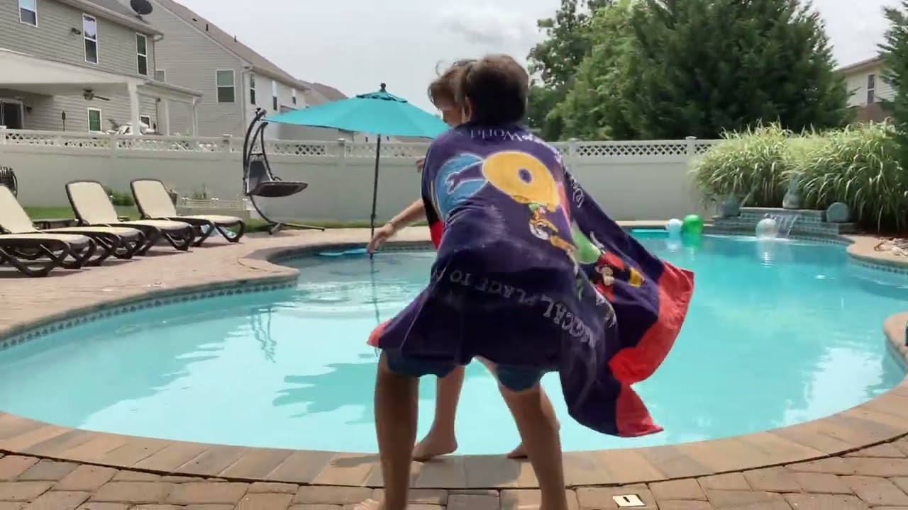 That jerk pushed me in the pool