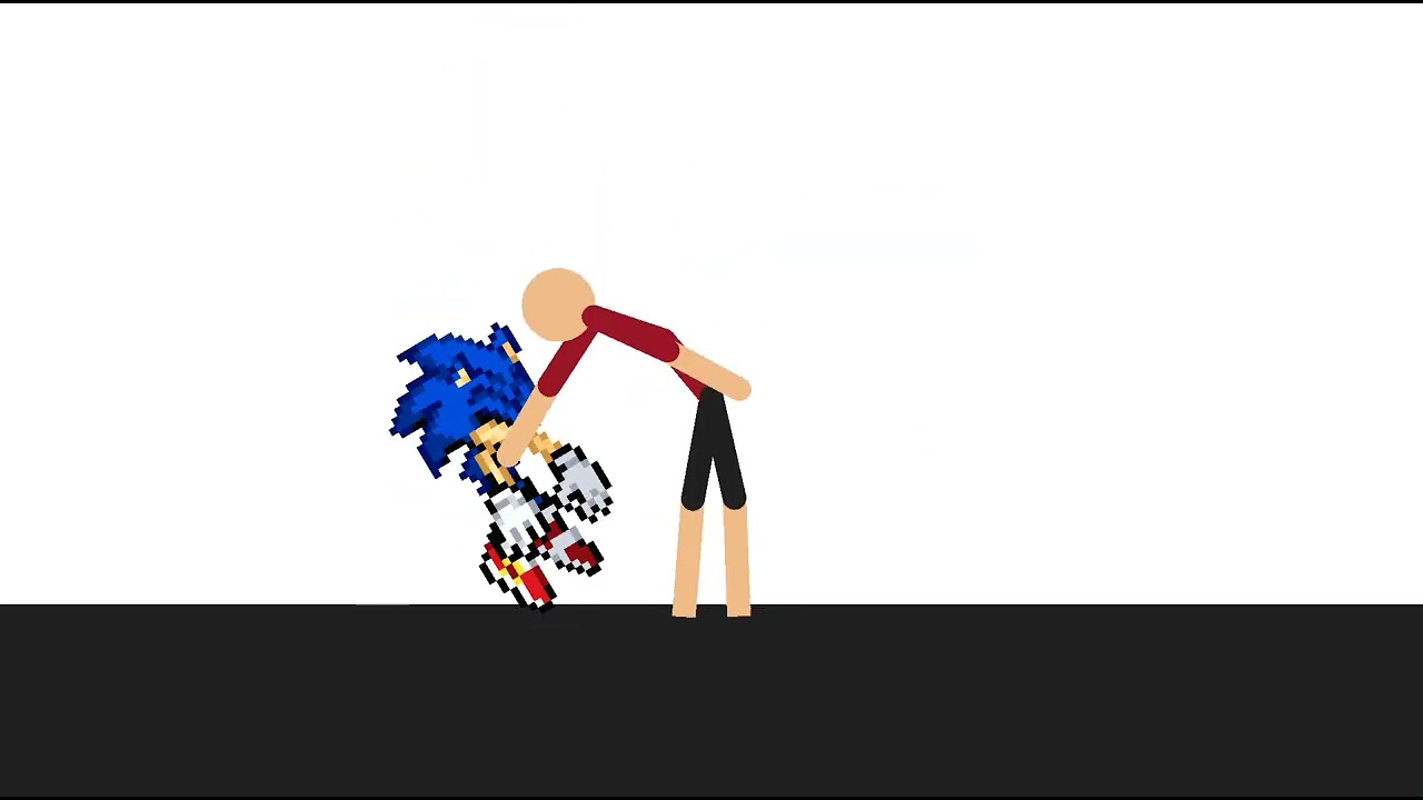 Sonic fights the sticknode