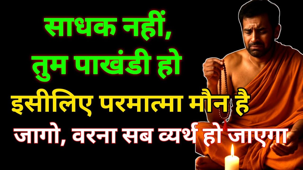 तुम्हें कभी Parmatma नहीं मिलेगा, क्योंकि तुम सच्चे Saadhak नहीं👉बस Drama कर रहे हो!