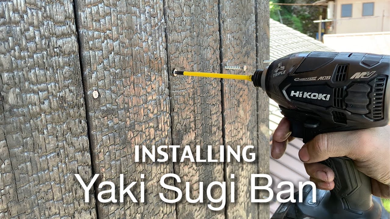 What is the correct way to install shou sugi ban? - part 2 - Renovation Episode 7