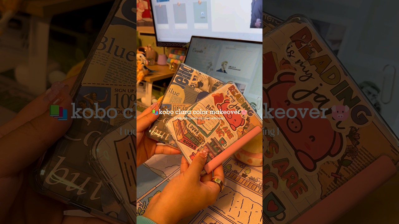 📚Kobo clara color makeover #ereader #aesthetic #unboxing #booktube