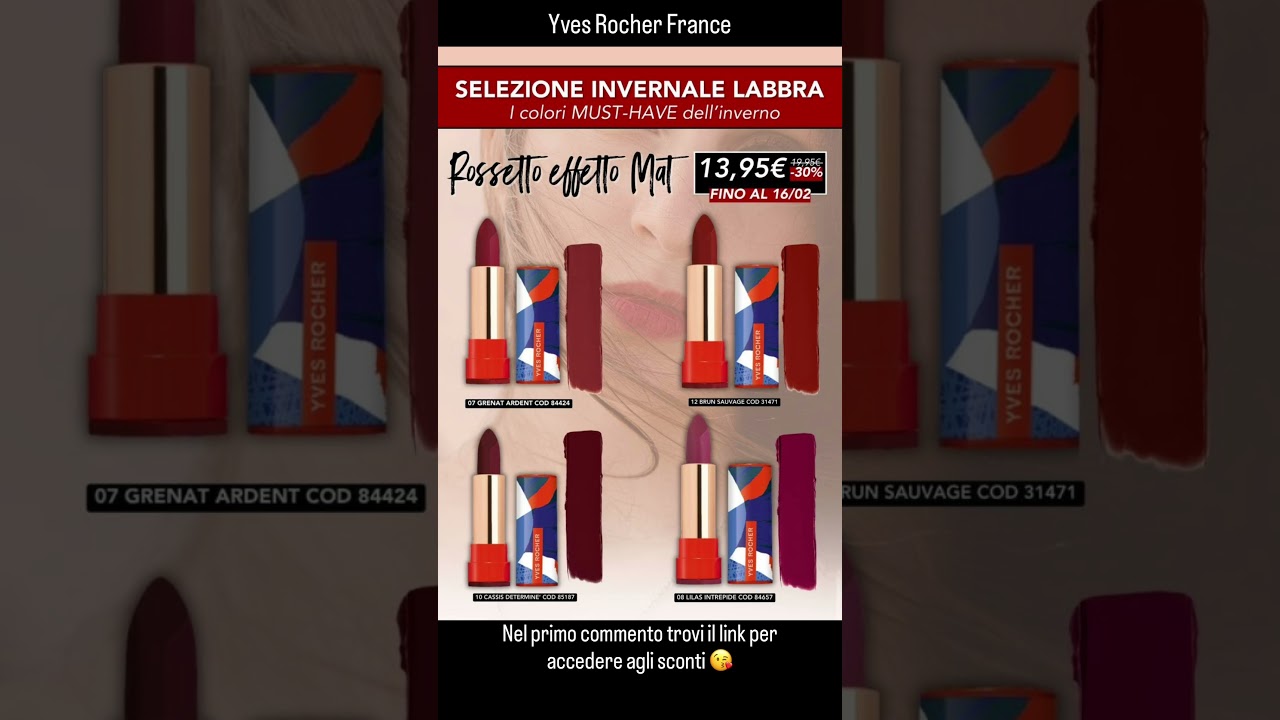 Rossetti satin, gloss e matt 💋💋💋#rossetto #yvesrocheritalia #shortsitalia #tendenze