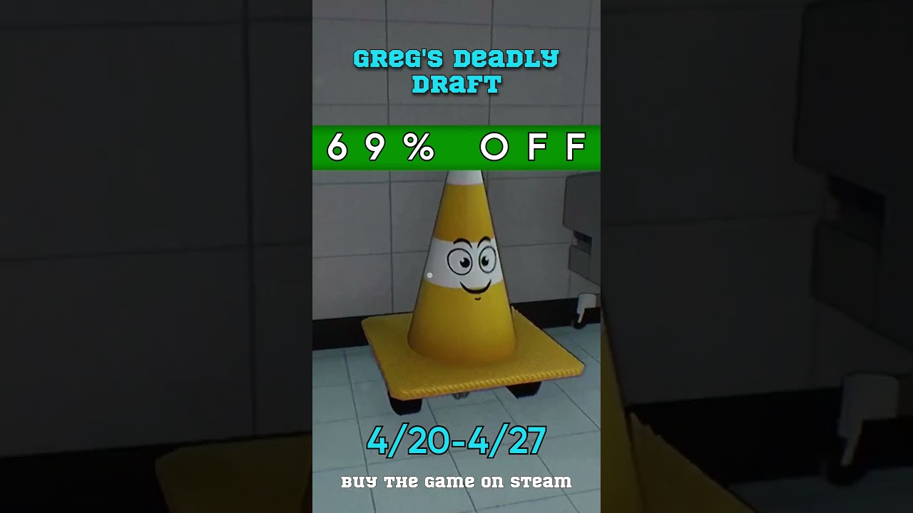 Greg's Deadly Draft's biggest discount is here! #indiehorror #indiegame #unrealengine #mascothorror
