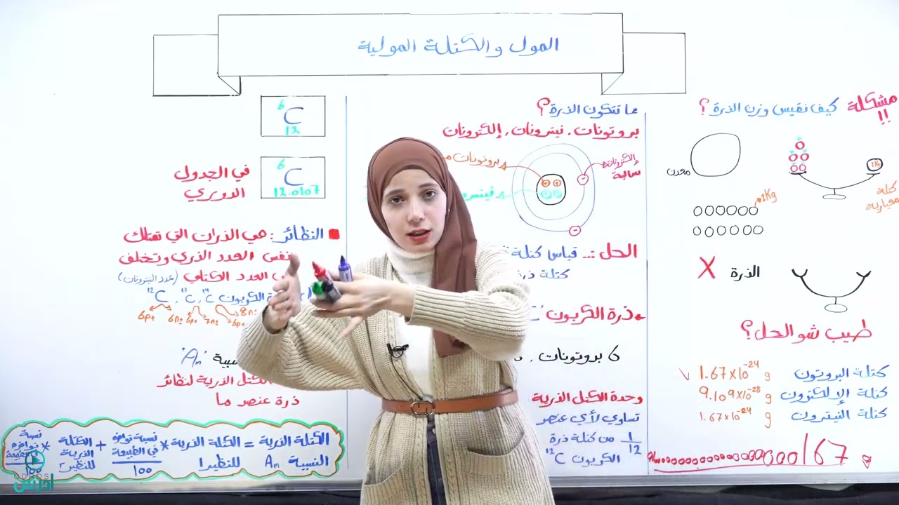 سلسلة اليورانيوم 🔥|| الصف العاشر || المول والكتلة المولية 1