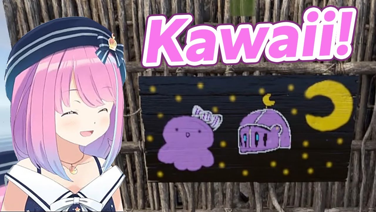 Princess Luna is happy with the sign she painted: Location of her house【RUST/Hololive Clip/EngSub】