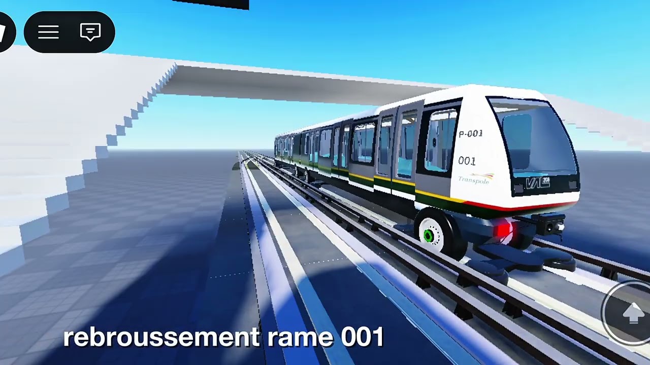 VAL TEST (Roblox) - Trajet et rebroussements VAL 208 AG 