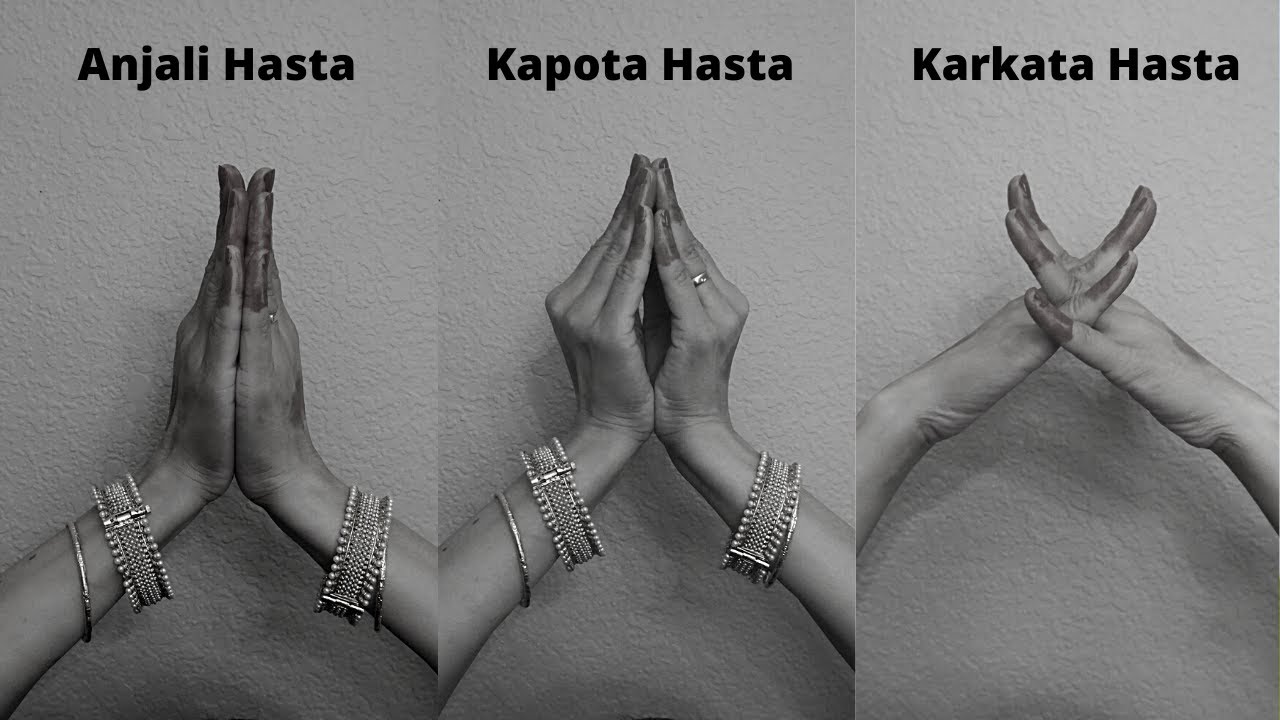 Anjali, Kapota and Karkata Hastas