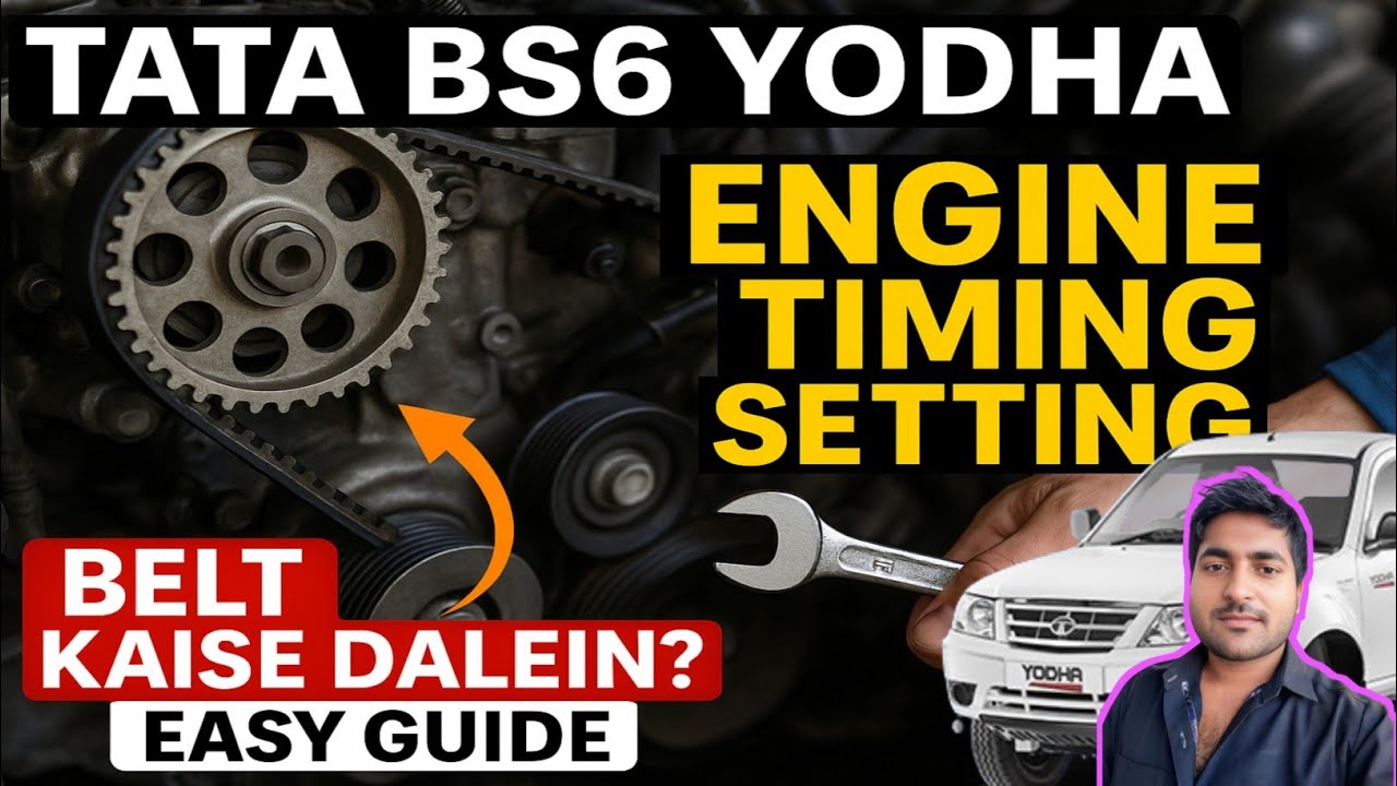 #Tata bs6 yodha #Engine timing belt kaise lagaye #Yodha