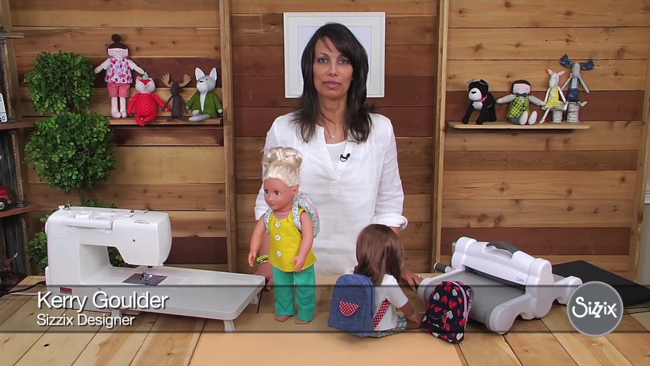 DIY 18 Inch Doll Clothes: Backpack - Sizzix