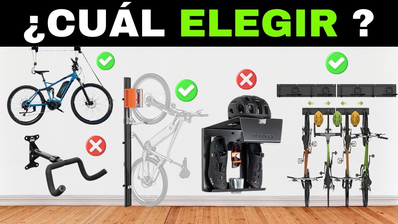 ✅ 7 Mejores Soportes de Pared para Bicicleta [2026] 🚲 Colgador de Bicis Giratorio y Elevador