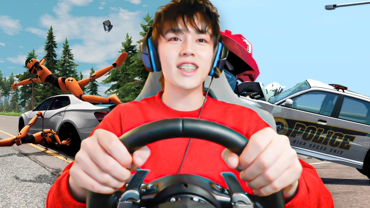 ШУКАША ДЕЛАЕТ ШАШКИ В BEAMNG DRIVE / ПРИТВОРИЛСЯ ГОНЩИКОМ