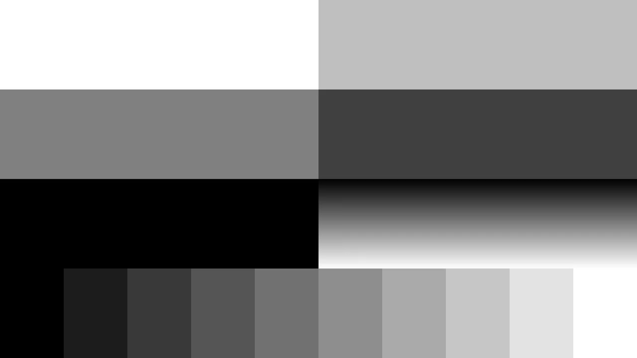Full Grayscale Calibration Chart (4K UHD, 1 Hour) — Gamma, Contrast & Shadow Detail | ZNSLab