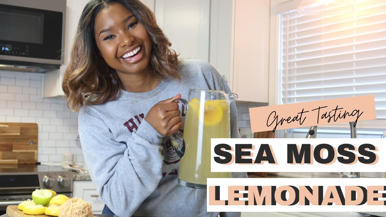 How to Make Homemade Sea Moss Lemonade Using Real Lemons using Sea Moss Gel