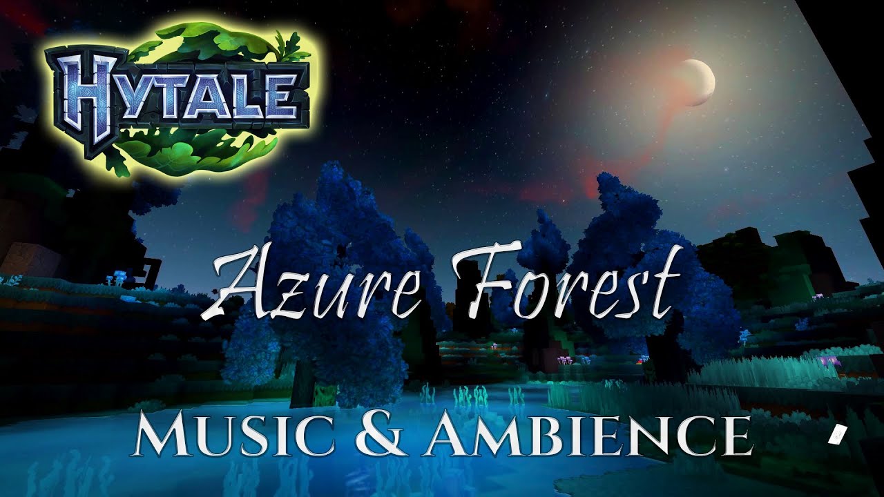 Peaceful Azure forest | Hytale Forest Ambience & Music