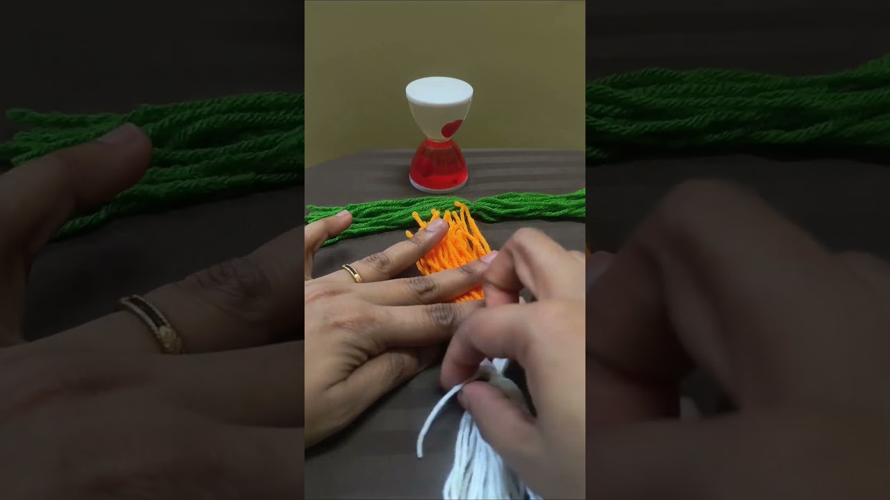 woolen bird making🕊️#bird #hobbies #crochet #parrot #andharapradesh i #simple bird making #dly #kids