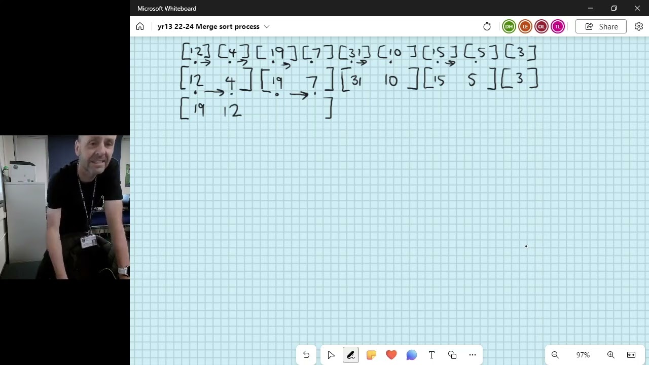 Merge sort demonstration