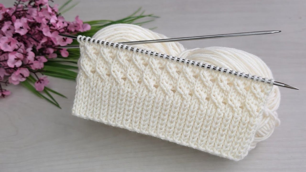 Üç Günde Yelek Örün Kolay 🌸İki Şiş Örgü Yelek Model Desen #crochet #knitting 