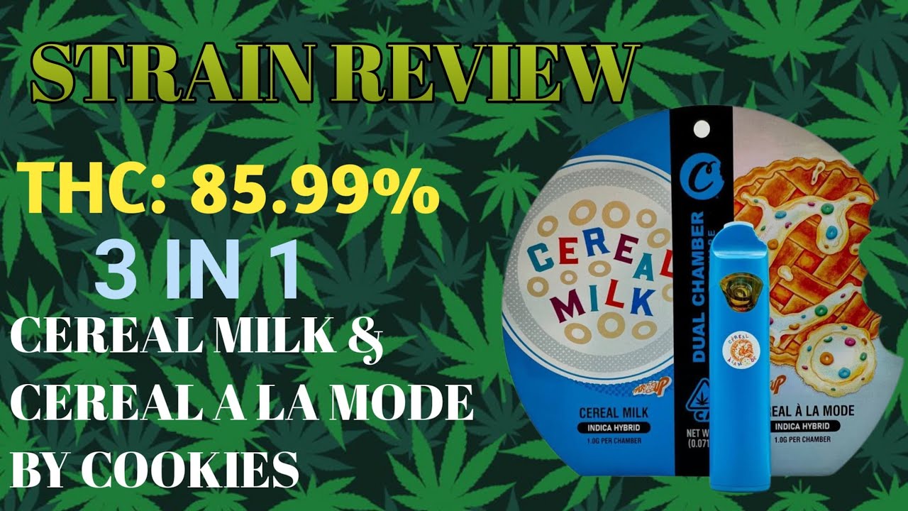 Fruity! Cereal Milk/Cereal A La Mode 3 in 1 Dual Chamber Vape by Cookies - Strain Review