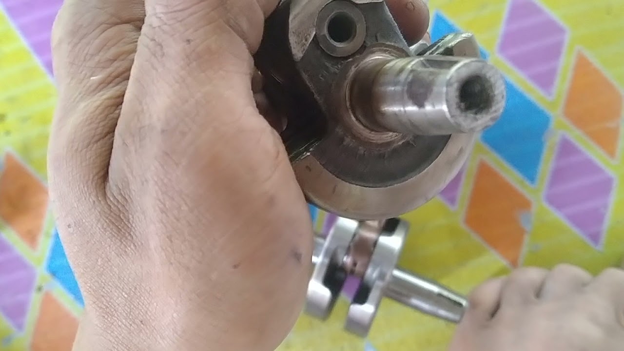 Mesin 50cc ganti kruk as bulat + ganti blok racing! RPM LEBIH SEIMBANG DAN MINIM GETARAN