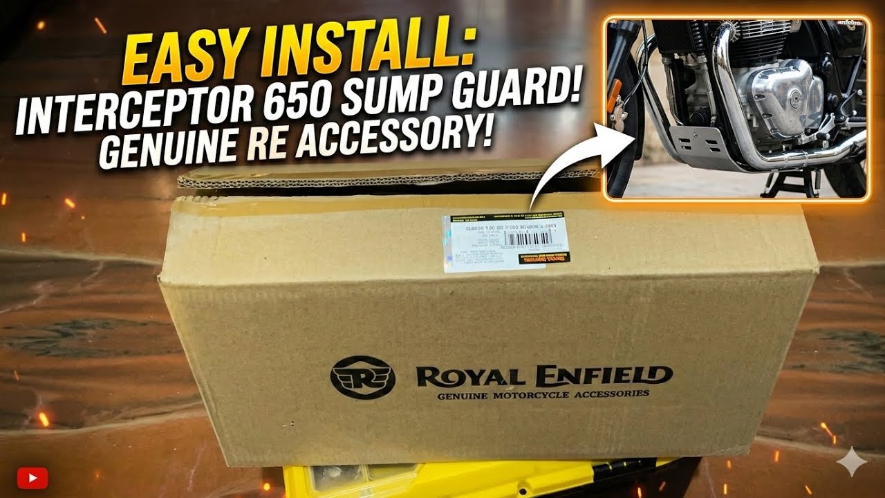 How to install sump guard / bash plate on interceptor 650 motorcycle 