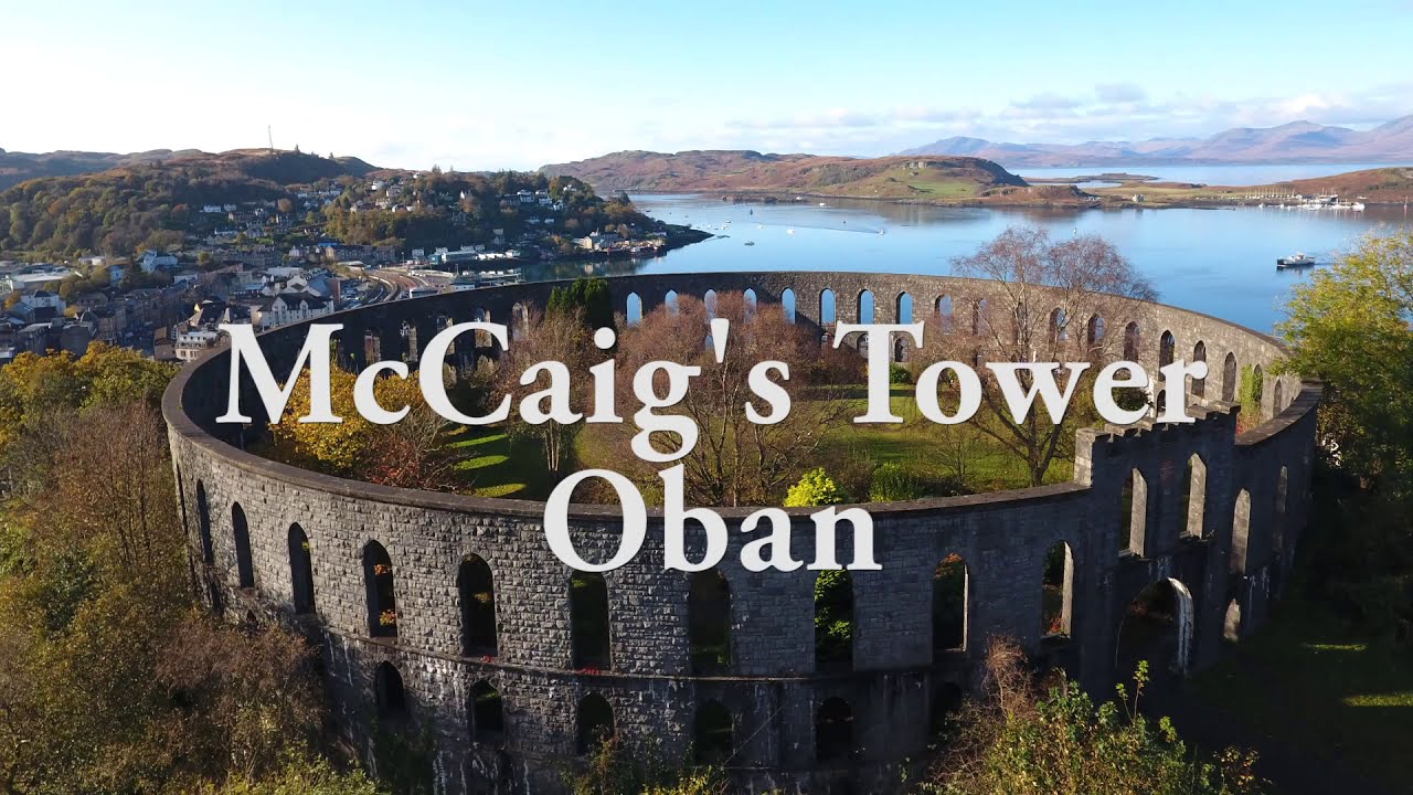 McCaigs tower Oban filmed by Helixcopters drone