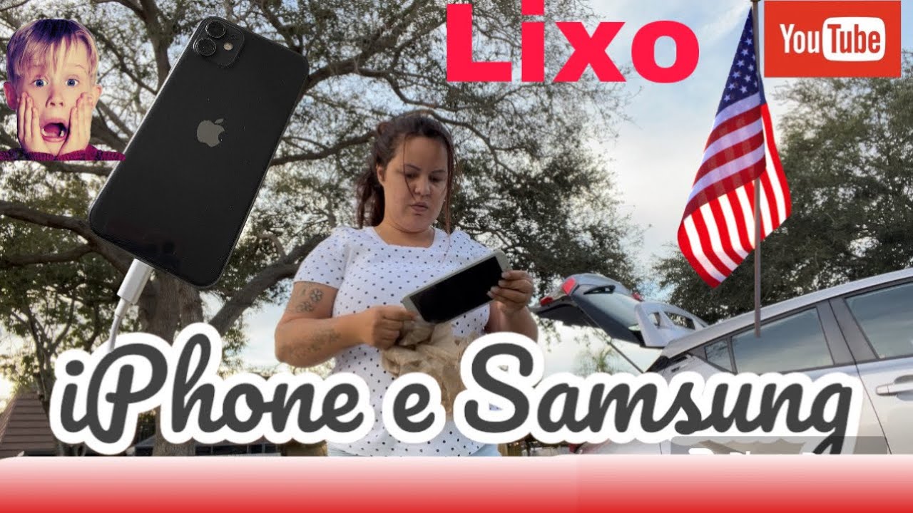 ACHEI um IPHONE no LIXO 🇺🇸😱