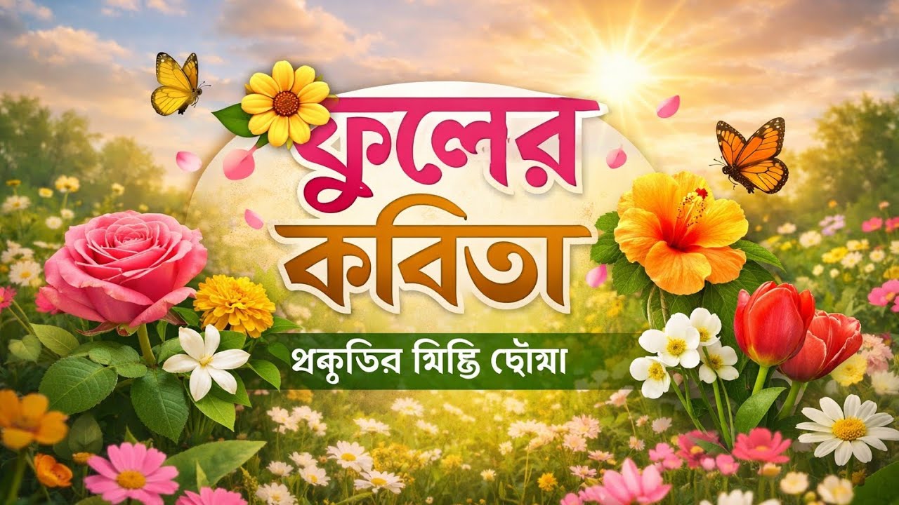 Flowers Poem # ফুলের কবিতা@ফুল নিয়ে সুন্দর বাংলা কবিতা