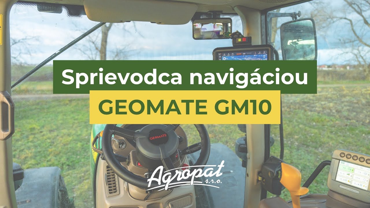 Sprievodca navigáciou GEOMATE GM10🚜
