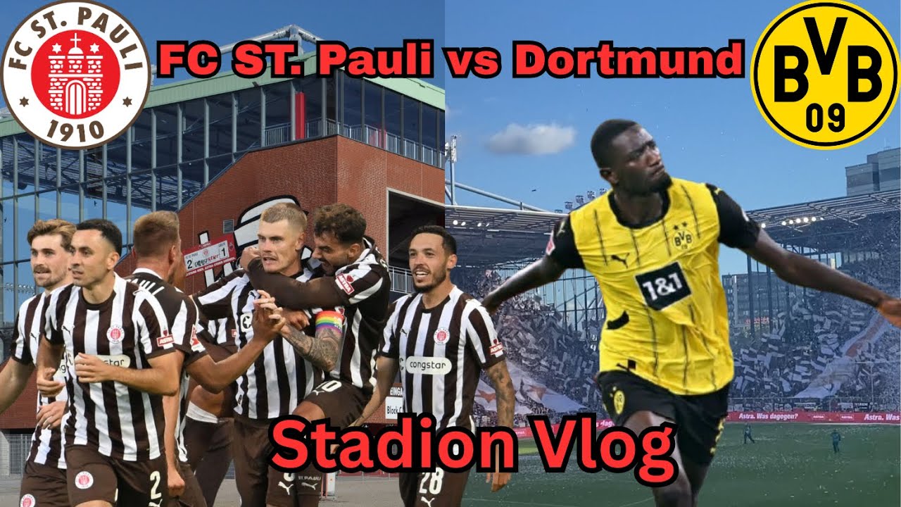 FC St. Pauli vs Dortmund Stadion Vlog 2025 | enges Match bis zum Schluss!!! (alle Tore)