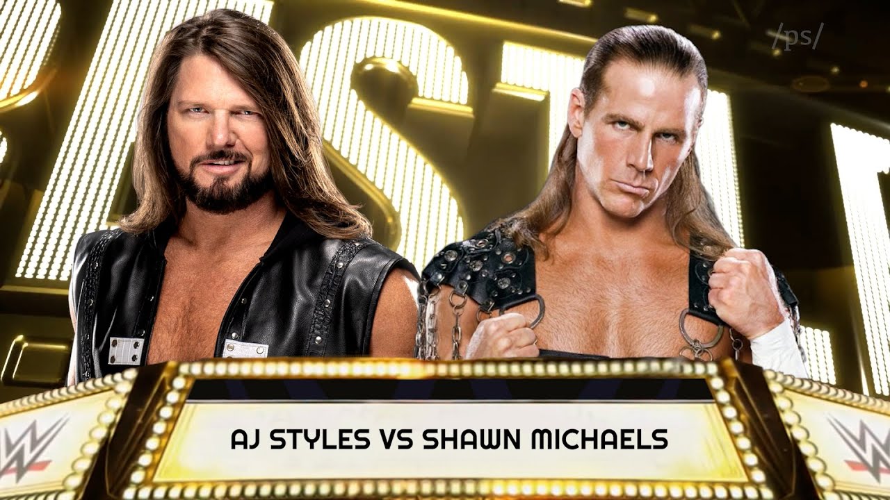 FULL MATCH - Shawn Michaels vs AJ Styles - WRESTLEMANIA - WWE 2K