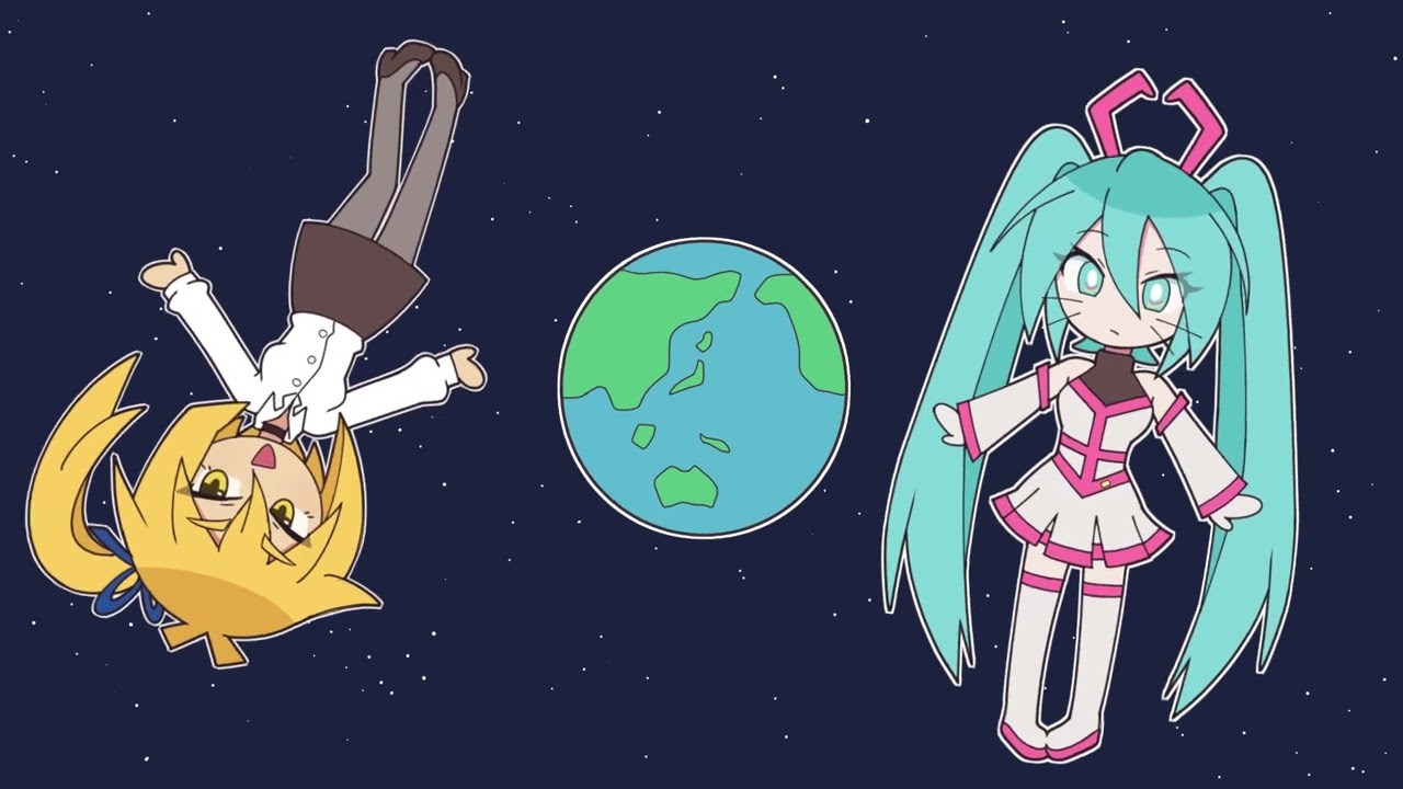 【Akita Neru・Hatsune Miku】 The Alien Girl and The Zombie Office Lady (OG: 機械少女と三十路OL) 【亞北ネル・ 初音ミク】