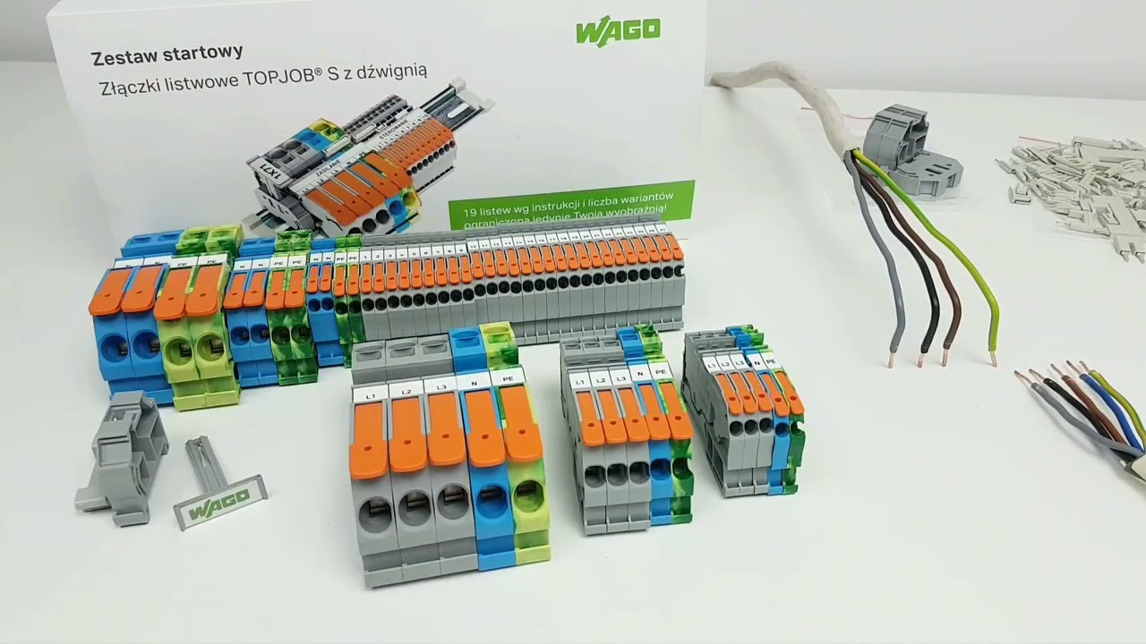 WAGO TOPJOB® S złączki listwowe z dźwignią   zestaw startowy ćwiczeniow fpk