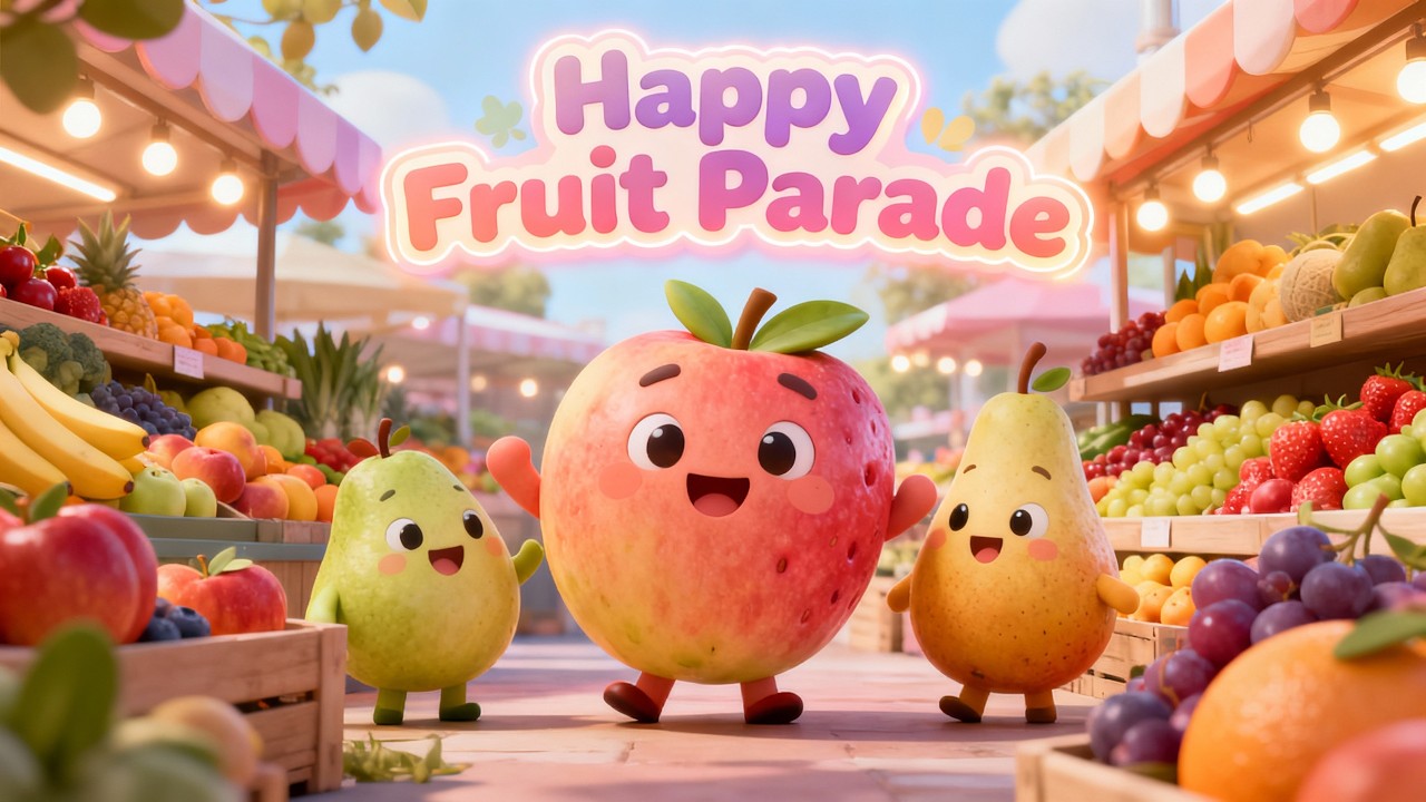 Happy Fruit Parade Song | Preschool Song | Kids Music